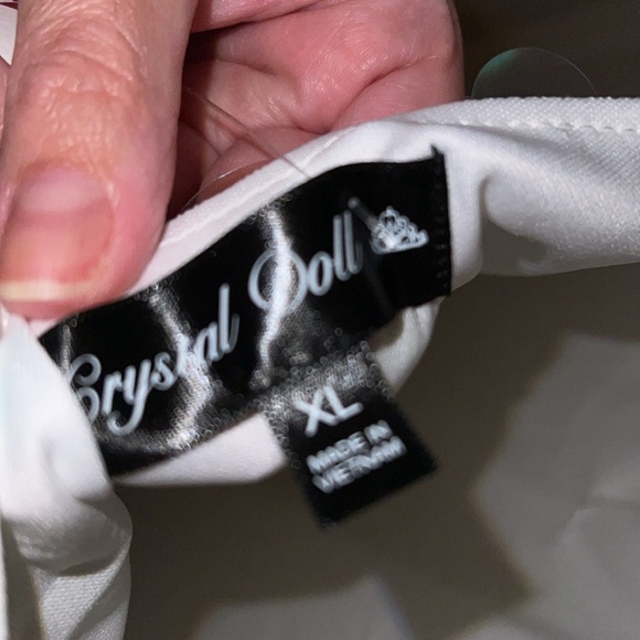 Brand New Iridescent White Sequin Cocktail Dress - Picture 5 of 6